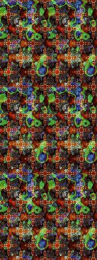 Küçük çiçekte güzel bir çiçek deseni var. Raster deseni. Çiçekli çiçek deseni, suluboya..