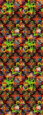 Moda baskıları için zarif bir şablon. Küçük renkli çiçekler. Çiçekli yaz çiçekleri. Robot resim. Motley illüstrasyonu. Küçük çiçekte şirin desenler.