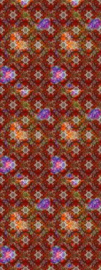 Çizim çiçek deseni duvar kağıdı, web sitesi arka planı, ambalaj kağıdı, davetiye, broşür, afiş veya web sitesi için kullanılabilir. Parlak elementlerin. El çizimi Raster illüstrasyonu.