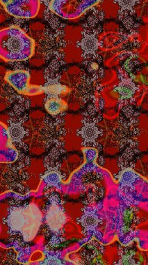 Tony 'nin kumaş kalıbını çiz. Küçük çiçekteki sevimli çiçek deseni. Modaya uygun kumaş deseni. Raster illüstrasyonu.