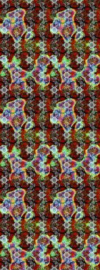 Raster suluboya çiçek deseni, narin çiçekler, kahverengi ve gri çiçekler, tebrik kartı şablonu. Güzel kumaş deseni.