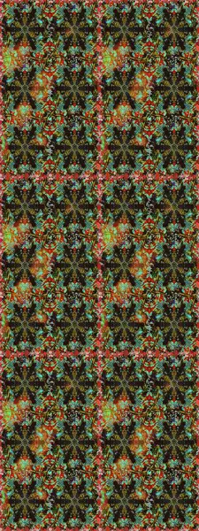 İslam tasarımı. Kahverengi ve gri renklerdeki altın desenli altın elementler. Çiçek kiremitleri. Raster altın tekstil baskısı. Kusursuz desenli oryantal süs.