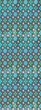 Tekstil, kumaş, kapaklar, duvar kağıtları, baskı, naylon, koleksiyon defteri, örgü, dekupaj için güzel bir eskiz. Millefleur 'lar. Küçük mavi çiçekli oldukça eski bir besin torbası deseni..