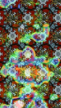 Tekstil, kumaş, kapaklar, duvar kağıtları, baskı, naylon, koleksiyon defteri, örgü, dekupaj için güzel bir eskiz. Küçük yeşil ve nötr çiçeklerle oldukça eski bir besin torbası deseni. Millefleurlar