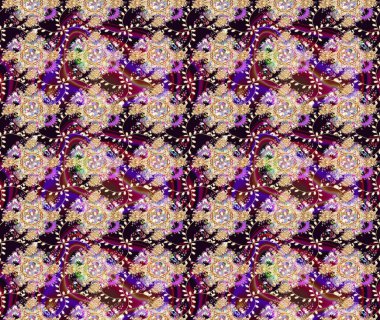 Düz Çiçek Elementleri Tasarımı. Renkli Bahar Teması eskiz kalıbı. Parlak arkaplan eskiz desenli çiçekli fantezi tasarımı.