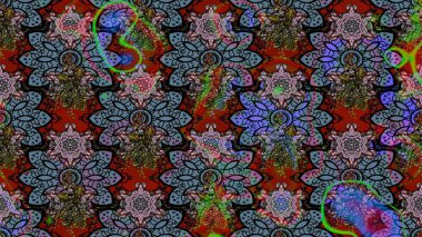 Çiçek buketleriyle klasik bir eskiz şekli. Raster illüstrasyonu. Siyah renklerde.