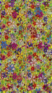 Raster güzel kumaş deseni. Soyut zerafet çiçek arka plan ile seamless modeli.