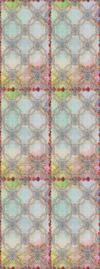 Gri ve nötr renkte çiçekler. Renkli Bahar Temalı Kusursuz Arkaplan. Raster illüstrasyonunda kusursuz çiçek deseni. Düz Çiçek Elementleri Tasarımı.