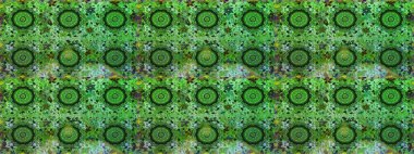 Yeşil ve gri renklerde altın element. Barok tarzında altın çiçekli süs. Damask kusursuz yinelenen arkaplan. Doku arkaplanı üzerine altın duvar kağıdı.