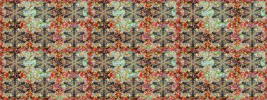 Oriental raster klasik gri, kahverengi ve altın desenli. Raster illüstrasyonu. Kusursuz soyut arkaplan.