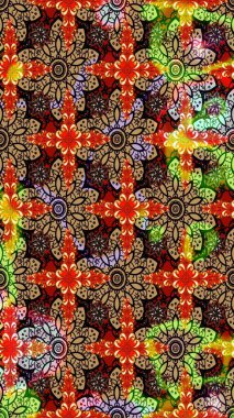 Siyah ve kırmızı renkte çiçekler. Çiçekli karalama şeklinde Raster çiçek deseni. Yumuşak, bahar çiçekli arka plan.