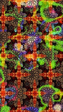 Üst manzara, yumuşak stil. Siyah ve kahverengi renkte manzaralı çiçek deseni. Sevgililer günü ve tebrik kartı konsepti için şık bir davetiye. Çiçek kompozisyonu, el boyası, hassas şablon..