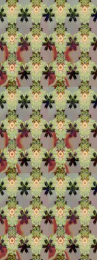 Gömlek baskısı için çiçek boyası. Tarafsız ve gri renklerde çiçekler. Çiçek eskiz kalıbı geçmişi.