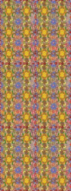 Suluboya etkisi. Botanik kusursuz desen. Raster deseni. Organik elementler.