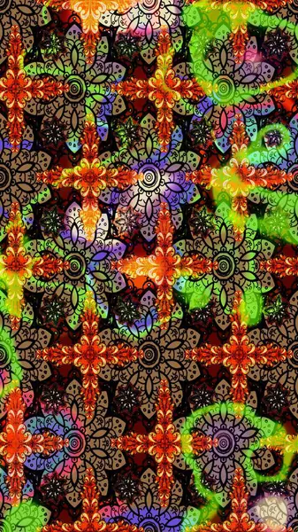 Üst manzara, yumuşak stil. Siyah ve kahverengi renkte manzaralı çiçek deseni. Sevgililer günü ve tebrik kartı konsepti için şık bir davetiye. Çiçek kompozisyonu, el boyası, hassas şablon..