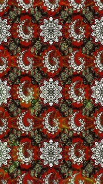 Çiçek arkaplan. Raster deseni. Çiçek kolajı. Çiçek kompozisyonu. - Kahverengi ve kırmızı çiçekler. Doğa. Küçük çiçekte güzel desen var..