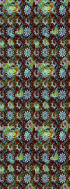 Eskiz geçmişi. Tomurcukları çiçek olan sevimli bir çiçek deseni. Raster. Kumaş, tekstil, duvar kağıdı baskısı için. Raster illüstrasyonu. Antika retro tarzı.