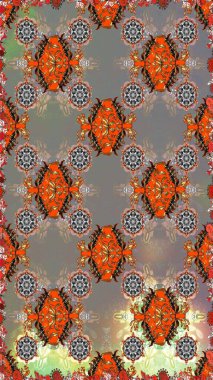 Küçük çiçekli basit, dikişsiz desen. Raster illüstrasyonu. Gri ve kahverengi renkli şirin çiçekler. Moda baskısı, albüm, ambalaj kağıdı, duvar kağıdı için zarif dekoratif süslemeler..