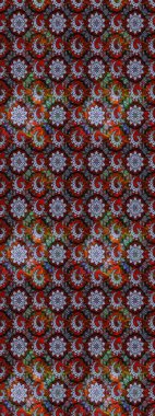 Güzel kumaş deseni. Raster illüstrasyonundaki çiçek desenli çizim. Düz Çiçek Elementleri Tasarımı. Renkli Bahar Teması çizim şablonu.