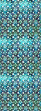 Raster. Düz Çiçek Elementleri Tasarımı. Renkli Bahar Teması çizim şablonu.