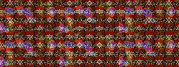 Küçük bir çiçekte eskiz deseni. Hoş bir çiçek geçmişi var. Güzel kumaş deseni. Raster illüstrasyonu.