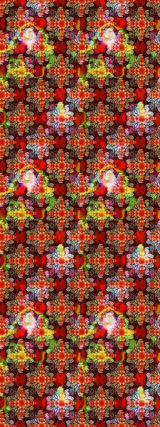 Kırmızı ve kahverengi renkte çiçekler. Yumuşak, bahar çiçekli arka plan. Raster çiçek desenli ve çiçekli..