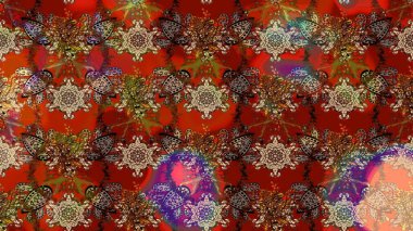 Raster illüstrasyonu. Küçük çiçekteki sevimli çiçek deseni. Çizim.