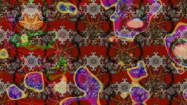 Raster illüstrasyonu. Küçük çiçekteki sevimli çiçek deseni. Modaya uygun kumaş deseni. Tony 'nin kumaş desenini çiz.