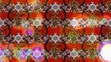 Şirin çiçekler. Raster Moda kumaş deseni. Çizgi çizimi deseni.