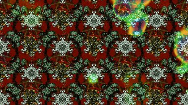 Raster illustration. Floral pattern. Flourish ornamental spring garden texture. Flower sketch background.