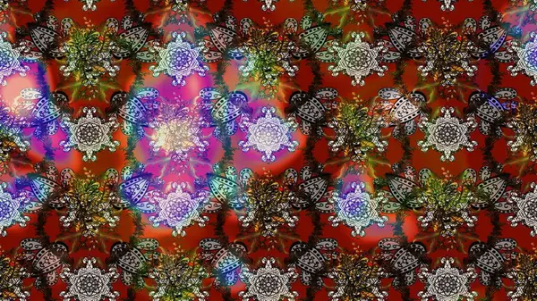 Raster illüstrasyonu. Kahverengi ve gri renklerde. Anti-stres için Raster soyut şablon sayfası.