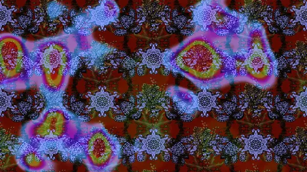 Çiçek deseni. Renkli Bahar Teması eskiz kalıbı. Raster illüstrasyonu. Düz Çiçek Elementleri Tasarımı. Chichi kumaş deseni çiz.