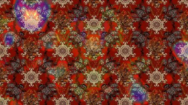 Güzel kumaş deseni. Renkli Yaz Temalı eskiz kalıbı. Raster çiçekli arka plan. Yazdır. Düz Çiçek Elementleri Tasarımı. Güzel çizim şekli..