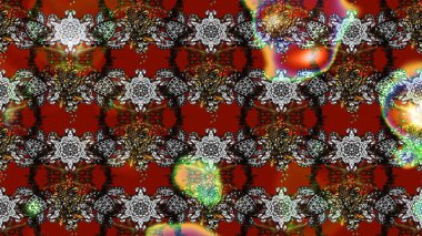 Renkli Bahar Teması eskiz kalıbı. Gri ve kırmızı renkte çiçekler. Çiçek desenli eskiz, yaz çiçekleri. Düz Çiçek Elementleri Tasarımı.