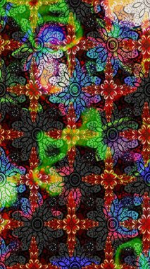 Fantezi çiçekli eskiz deseni, doğal duvar kağıdı, çiçek desenli kıvrım çizimi. Paisley el çizimi elementler. Ev dekoru.