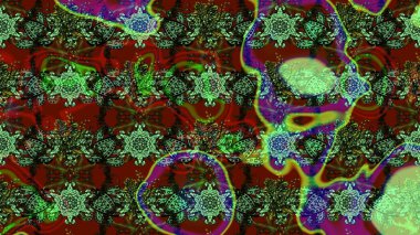 Zarif, parlak ve eskiz yeşil ve kırmızı çiçek desenli tasarım. Sabıka baskıları, bebek kıyafetleri, duvar kâğıtları, paket kutuları vb..