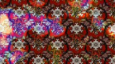 Güzel kumaş deseni. Bahar çiçekleriyle güzel bir çiçek deseni çizmişsin. Raster illüstrasyonu.