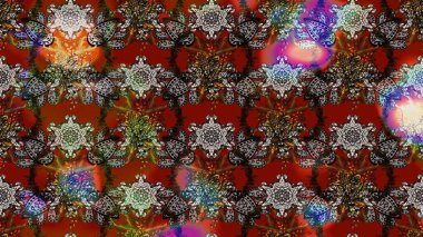 Hediye ambalaj kağıdı, tebrik kartları, posterler ve pankart tasarımı. Raster düz çiçek çizim deseni. Kahverengi ve gri renkte çiçekler.