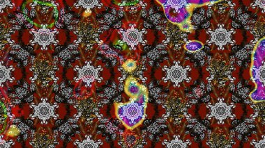 Modaya uygun kumaş deseni. Küçük çiçekteki sevimli çiçek deseni. Raster illüstrasyonu. Tony 'nin kumaş desenini çiz.