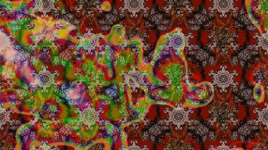 Raster illüstrasyonu. Moda baskısı. Eski model. Çiçeğin suluboya çizimlerinin mükemmel deseni. Dekorasyon ve tasarım için güzel bir desen. Suluboya çizim deseni.