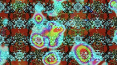 Çiçekli yaz çiçekleri. Motley illüstrasyonu. Küçük çiçekte güzel bir desen. Moda baskıları için zarif bir şablon. Küçük renkli çiçekler. Çizim.