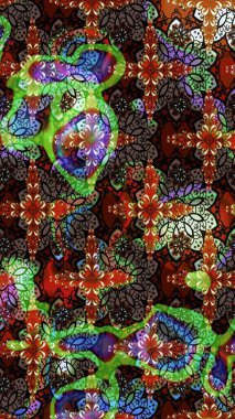 Küçük çiçekteki sevimli çiçek deseni. Raster illüstrasyonu. Güzel kumaş deseni. Güzel karalamalı çiçek deseni çiz..