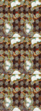 Gri ve kahverengi çiçekli eskiz deseni, suluboya çiçek deseni, sevimli çiçek, duvar kağıdı, kart veya kumaş için fayanslı. Raster - stok.