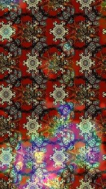 Organik elementler. Botanik çizim kalıbı. Suluboya etkisi. Raster deseni.