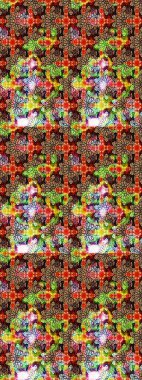 Kırmızı ve bej renkli çiçek buketi suluboya. Düz Çiçek Elementleri Tasarımı. Renkli Bahar Teması eskiz kalıbı. Raster illüstrasyonu.