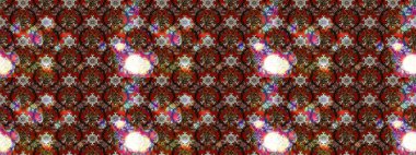 Çiçekli çiçek deseni, suluboya. Kahverengi ve kırmızı renkte çiçekler. Renkli Bahar Teması eskiz kalıbı. Düz Çiçek Elementleri Tasarımı. Raster illüstrasyonu.