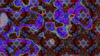 Gömlek baskısı için çiçek boyası. Çiçek desenli eskiz. Kahverengi ve mor renkte çiçekler.