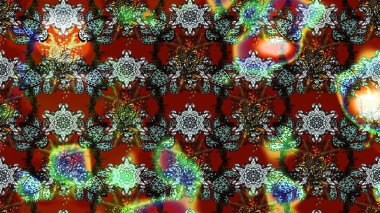 Suluboya etkisi. Raster deseni. Organik elementler. Botanik çizim deseni.