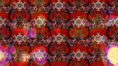 Düz Çiçek Elementleri Tasarımı. Güzel kumaş deseni. Raster illüstrasyonundaki çiçek desenli çizim. Renkli Bahar Teması çizim şablonu.