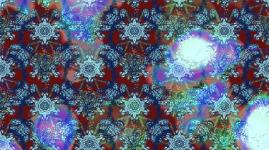 Mavi ve nötr renklerde çiçekler. Raster illüstrasyonunda çiçek deseni çizimi.